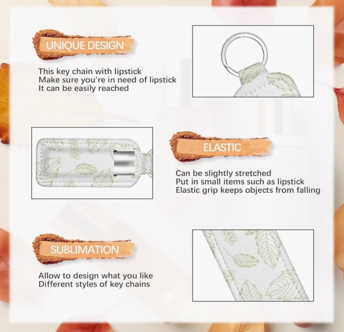 Sublimation Rubber Keychain with Holder