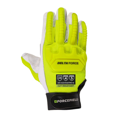Deltaforce Goatskin Cut A6 Impact Gloves - back