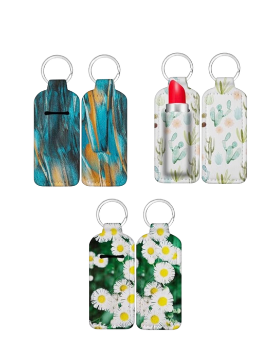 Sublimation Rubber Keychain with Holder