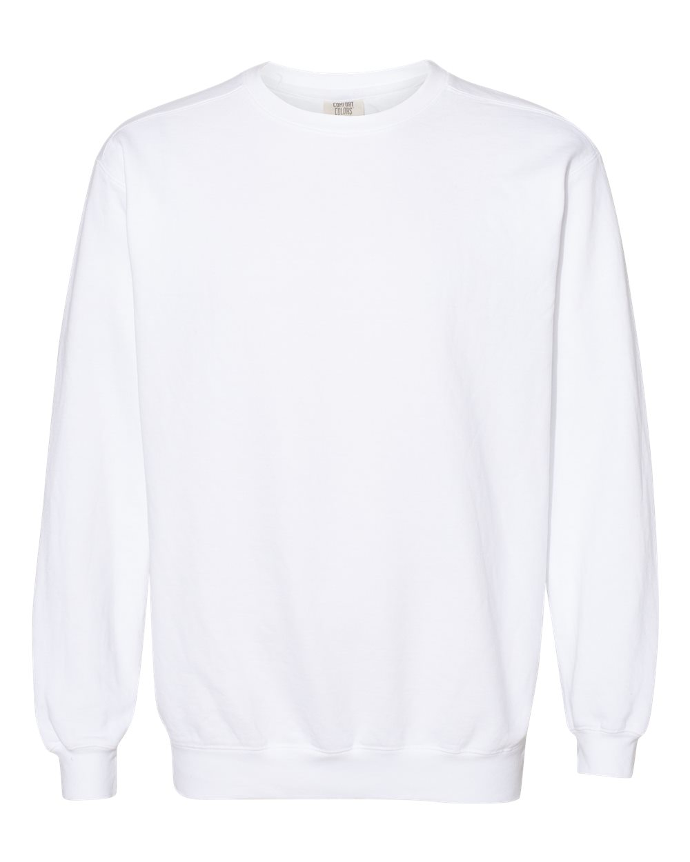 Comfort Colors 1566 Garment-Dyed Crewneck Sweatshirt - White