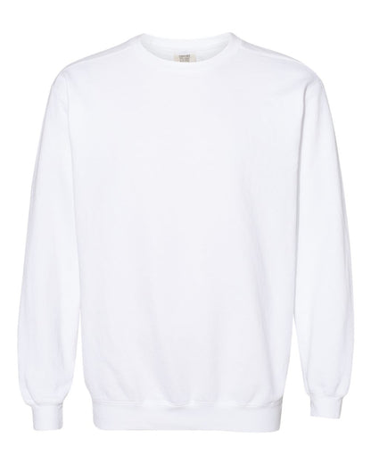 Comfort Colors 1566 Garment-Dyed Crewneck Sweatshirt - White