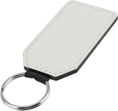 Sublimation Rectangle Leather Keychain