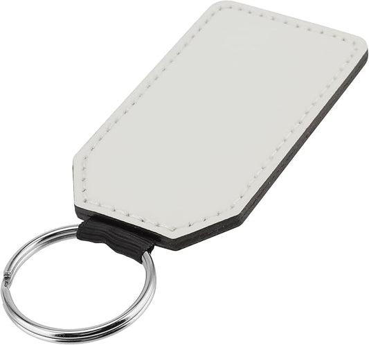 Sublimation Rectangle Leather Keychain