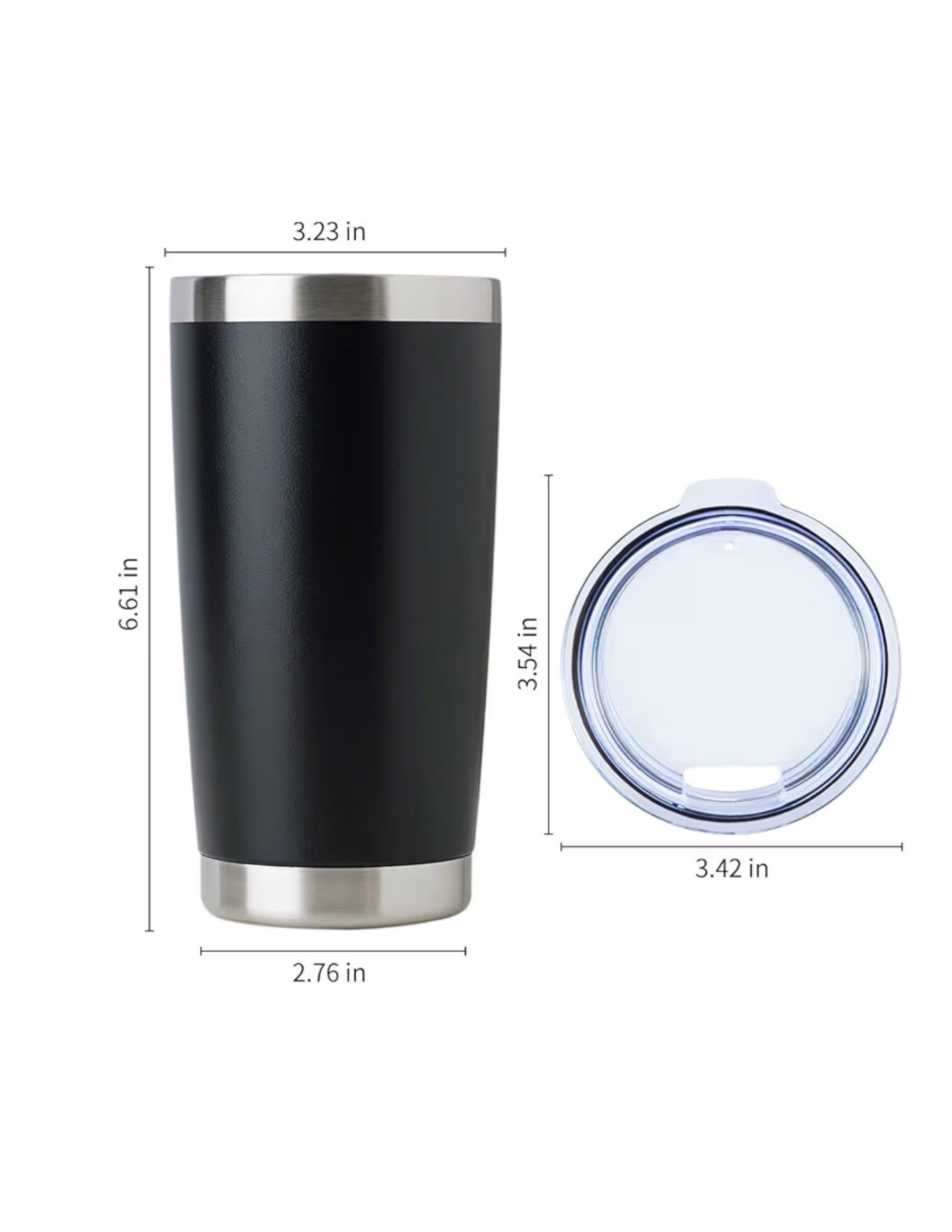 20 oz Stainless steel Tumbler with lid