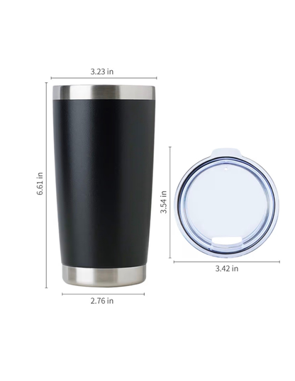 20 oz Stainless steel Tumbler with lid