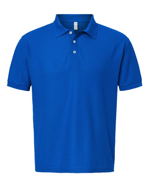 M&O Men's Fine Soft Touch Polo - Bright Royal