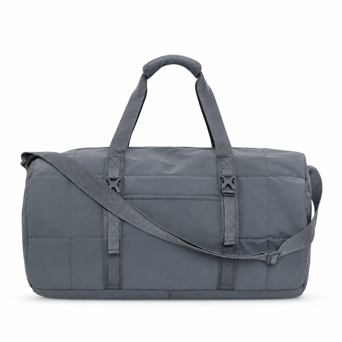 KOI MATTE QUILTED BARREL DUFFEL. 27L