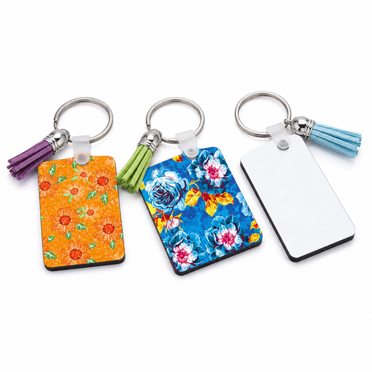 Rectangle Plastic keychain
