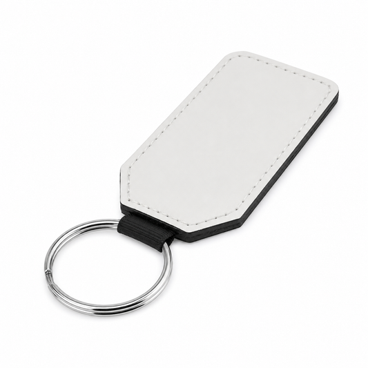 Sublimation Rectangle Leather Keychain
