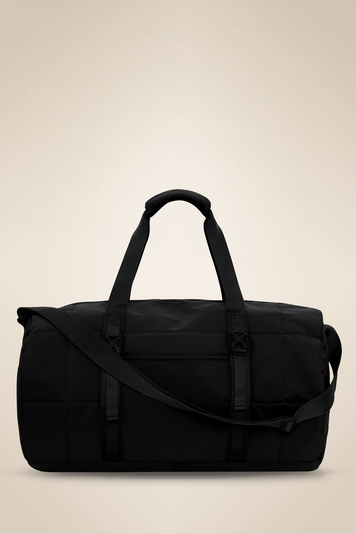 KOI MATTE QUILTED BARREL DUFFEL. 27L