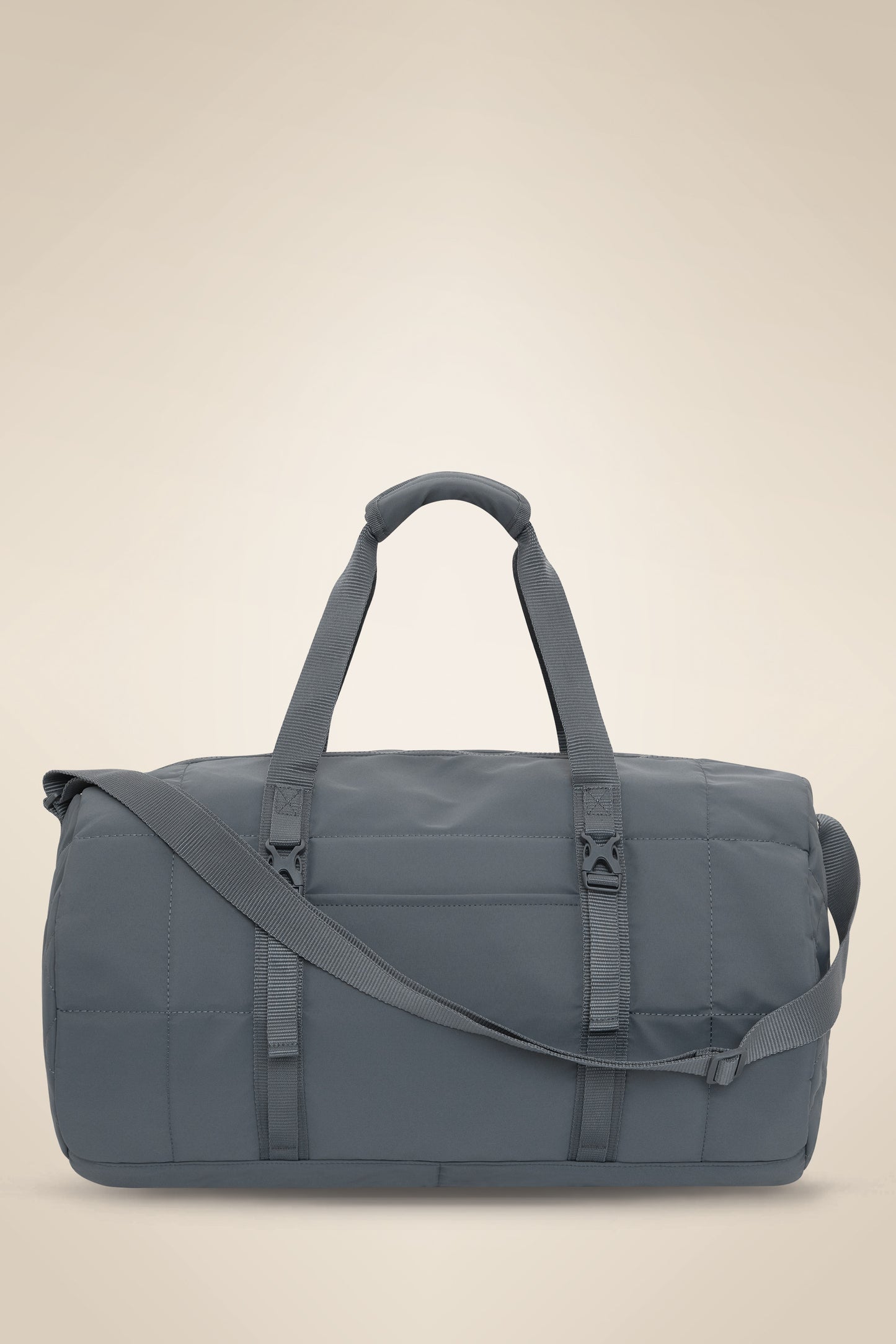 KOI MATTE QUILTED BARREL DUFFEL. 27L