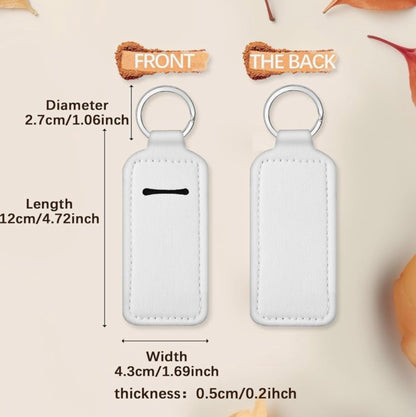 Sublimation Rubber Keychain with Holder