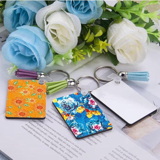 Rectangle Plastic keychain
