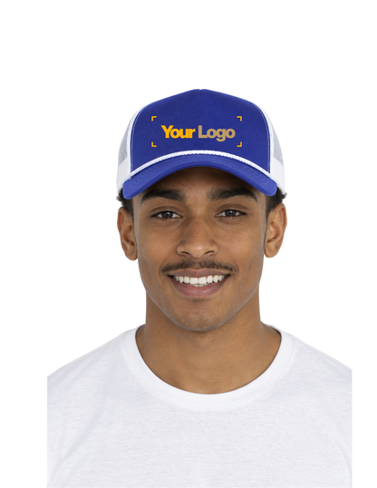 ATC Everyday 5-Panel Trucker Rope Cap with custom logo – bulk custom hats, Power Print Vancouver