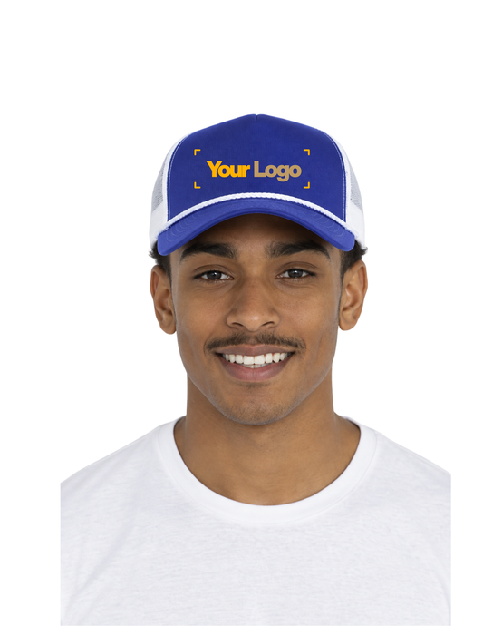 ATC Everyday 5-Panel Trucker Rope Cap with custom logo – bulk custom hats, Power Print Vancouver
