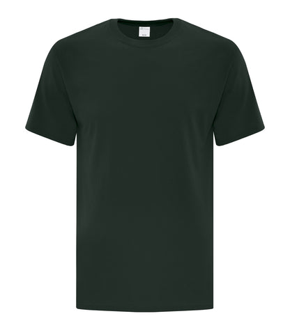 ATC Everyday Cotton Tee in Dark Green, front view – custom logo t-shirts in bulk