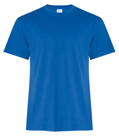 ATC Everyday Ring Spun Cotton Tee in Royal, front view – custom logo t-shirts in bulk
