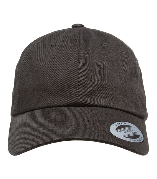 ATC YP Classics Cotton Twill Dad Cap in Black, front view – custom logo hats in bulk