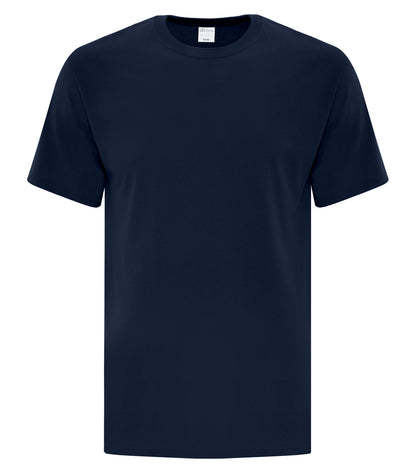 ATC Everyday Side Seam Tee in Navy, front view – custom logo t-shirts in bulk