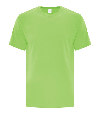 ATC Everyday Side Seam Tee in Lime, front view – custom logo t-shirts in bulk