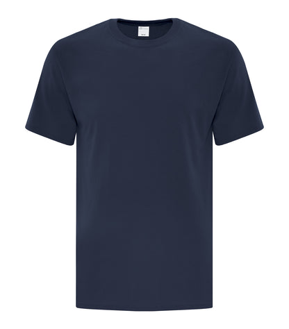 ATC Everyday Side Seam Tee in Navy, front view – custom logo t-shirts in bulk