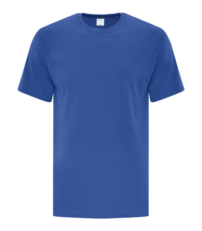ATC Everyday Side Seam Tee in Royal, front view – custom logo t-shirts in bulk