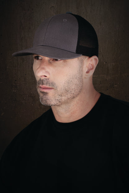 WeRK1333 – Model wearing Grey/Black