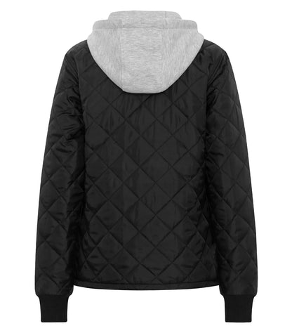 ATC WeRK7611L Ladies Quilted Freezer Jacket - back, Black