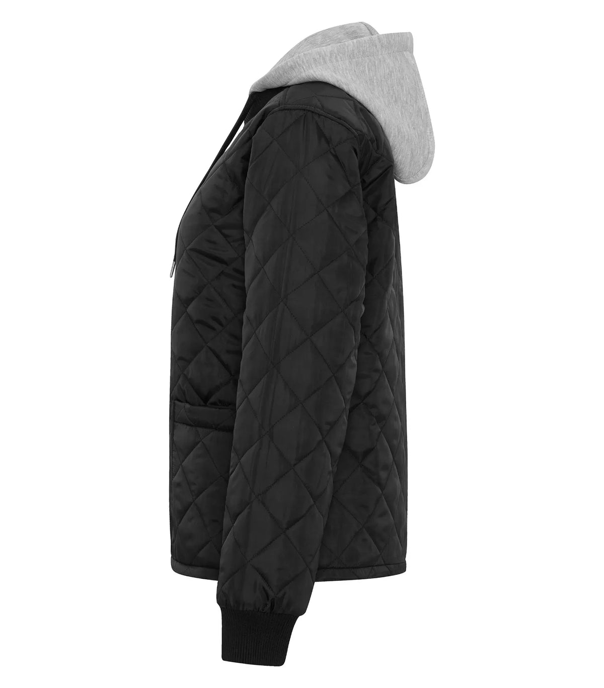ATC WeRK7611L Ladies Quilted Freezer Jacket - side, Black